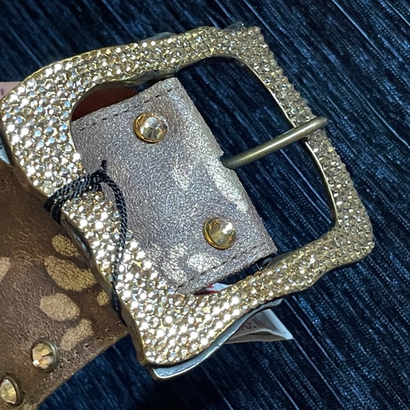 B.B.Simon Swarovski crystal made in USA belt  L main image 16